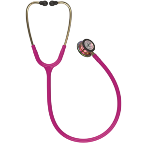 3M Littmann Classic III, monitoring-stethoscoop, borststuk met regenboogafwerking, frambozenbuis
