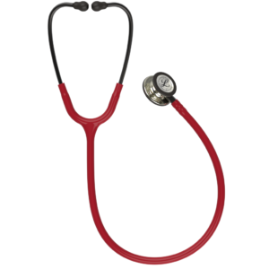 3M Littmann Classic III, monitoringstethoscoop, borststuk met champagneafwerking, bordeauxrode buis