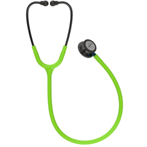 3M Littmann Classic III, Monitoring-stethoscoop, rook-editie, limoengroene buis, blauw staal