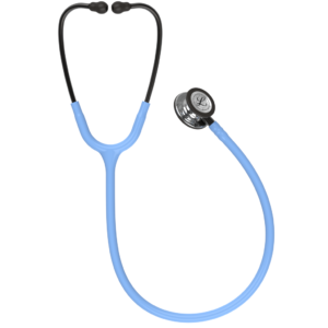 3M Littmann Classic III, monitor-stethoscoop, spiegelborststuk, blauwe buis, rooksteel, rookkoptelefoon