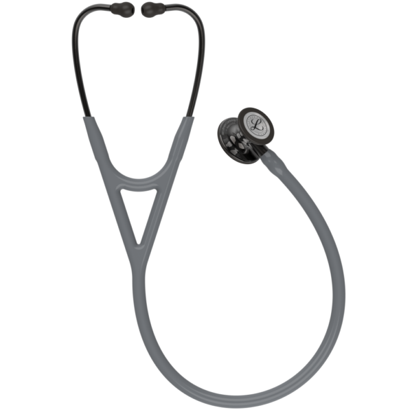3M Littmann cardiologie IV diagnostische stethoscoop, hoogglanzende rook, grijze buis, rooksteel, rookheadset